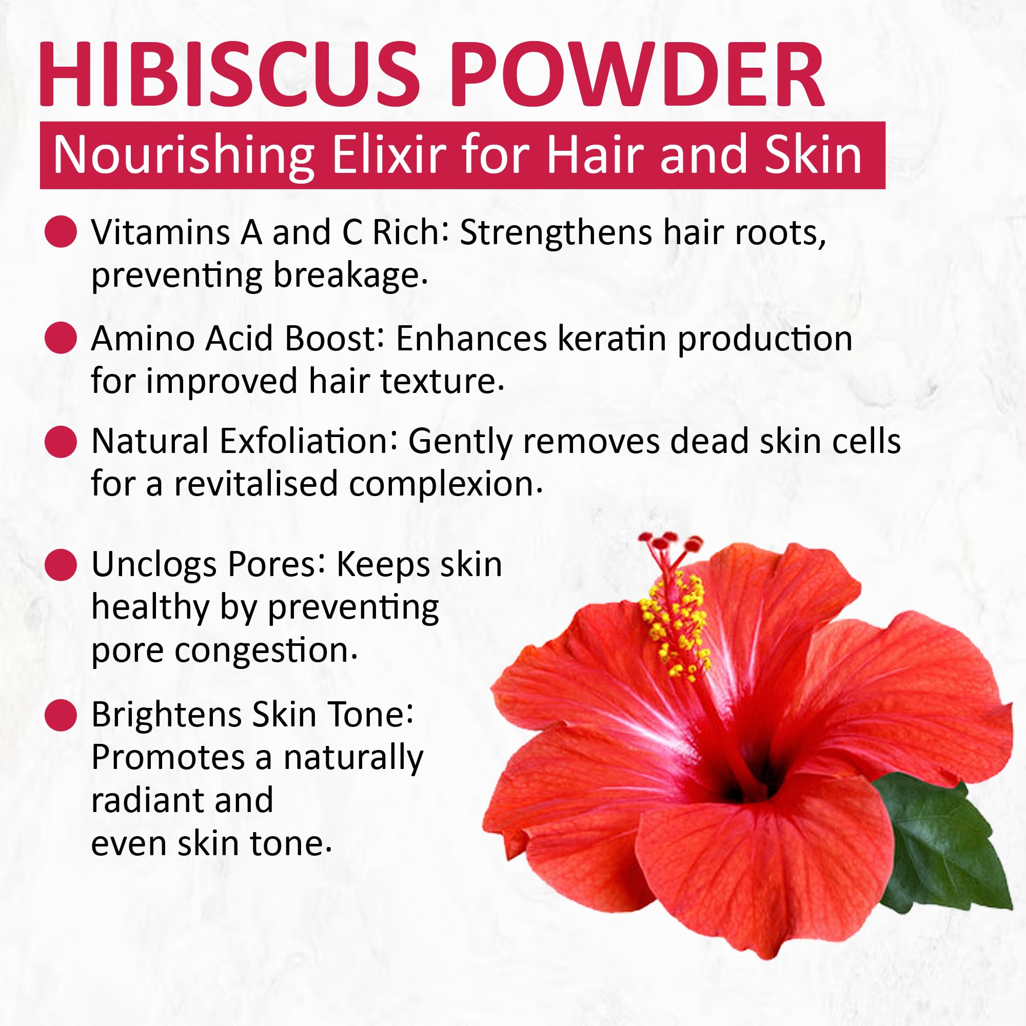 Hibiscus powder for hair growth 100 Grams