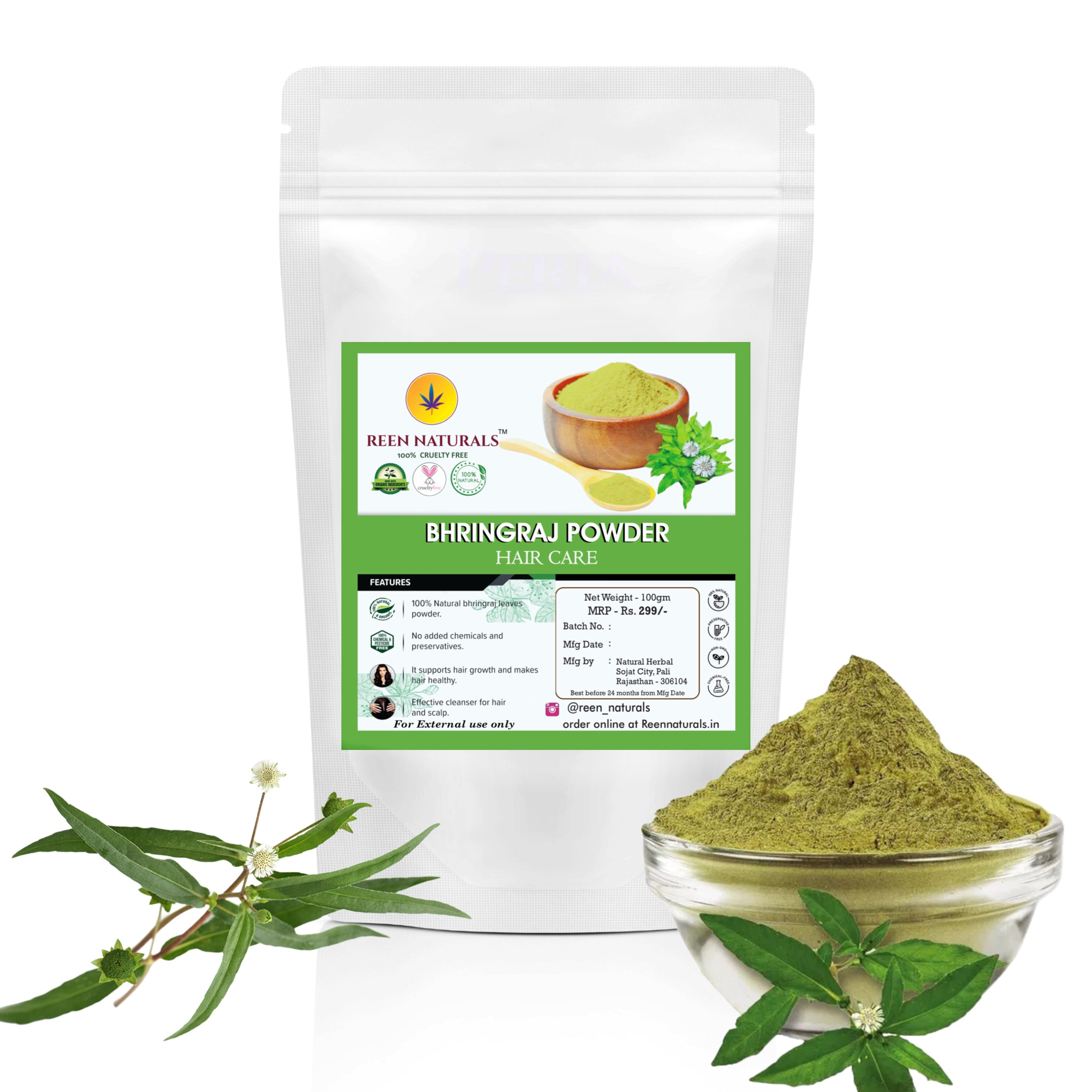 Bhringraj Powder For Hair Growth - 100Gms