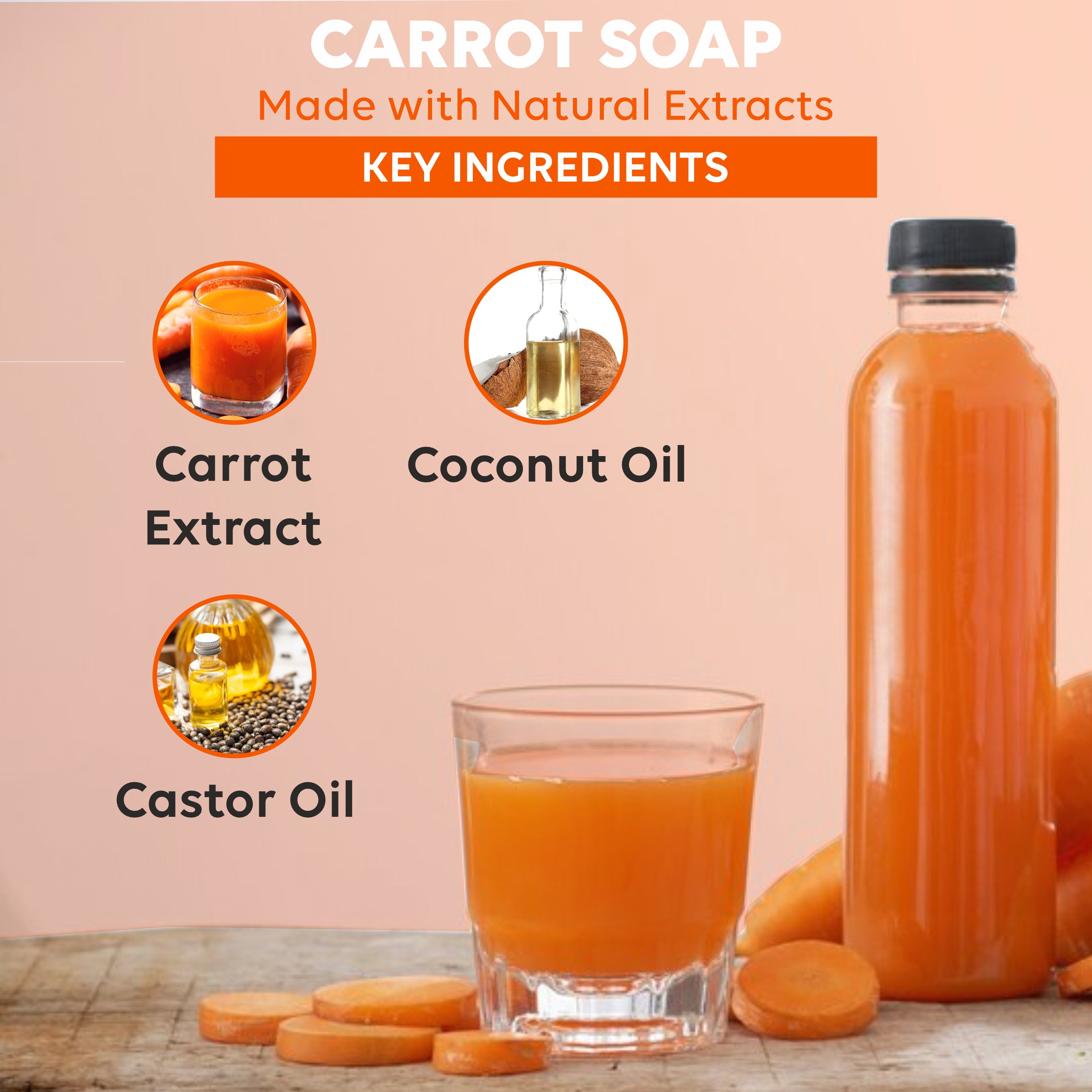 SOAP COMBO - CARROT + BEETROOT ( 125gm Each)