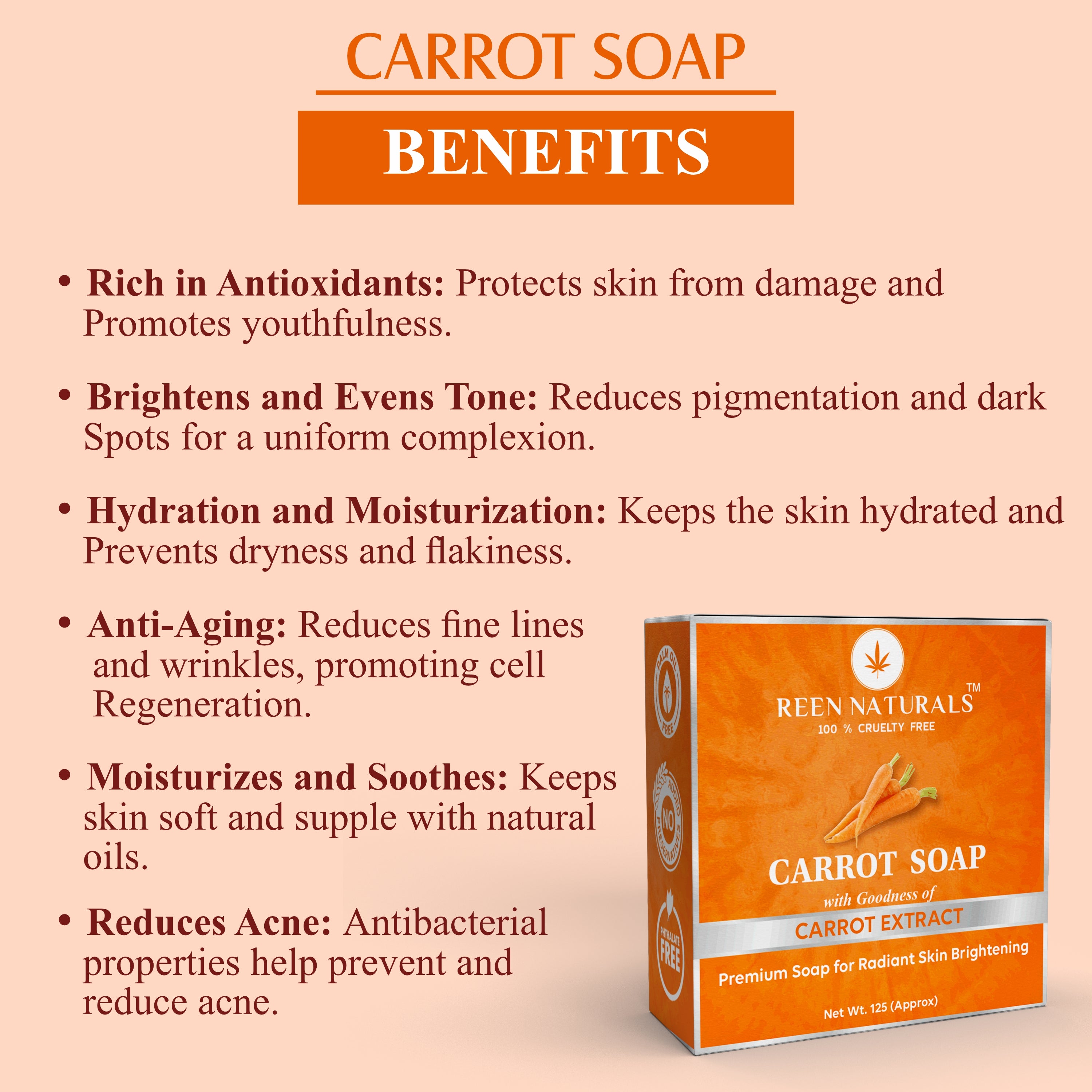 SOAP COMBO - CARROT + BEETROOT ( 125gm Each)