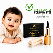 REEN NATURALS Baby Kajal Stick | 100% Natural Ayurvedic & Herbal Kajal | Traditional Lamp Black Method | Gentle & Chemical-Free | Eye Kajal for Kids | Eyeliner & Eyebrow