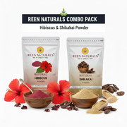COMBO - Shikakai and Hibiscus Powder for Hair Care - 100gm Each