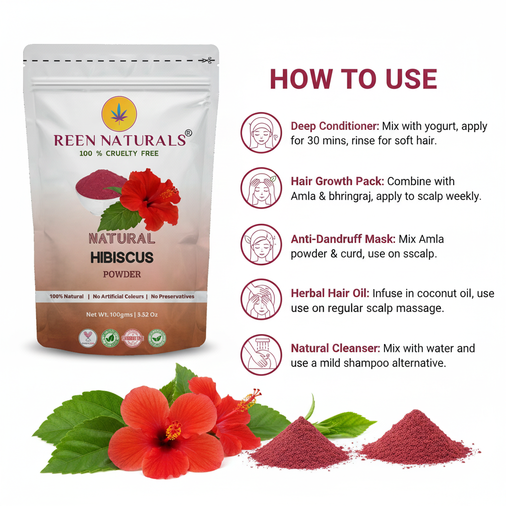 HAIR GROWTH COMBO - Bhringraj , Hibisus and Amla Powder - 100gms Each (NEW)