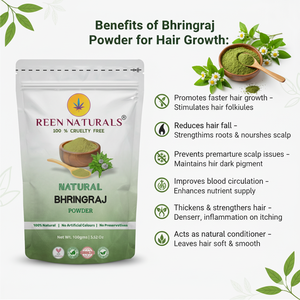 Bhringraj Powder For Hair Growth - 100Gms