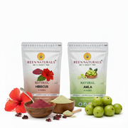 COMBO - Hibiscus and Amla Powder for Hair Care - 100gm Each