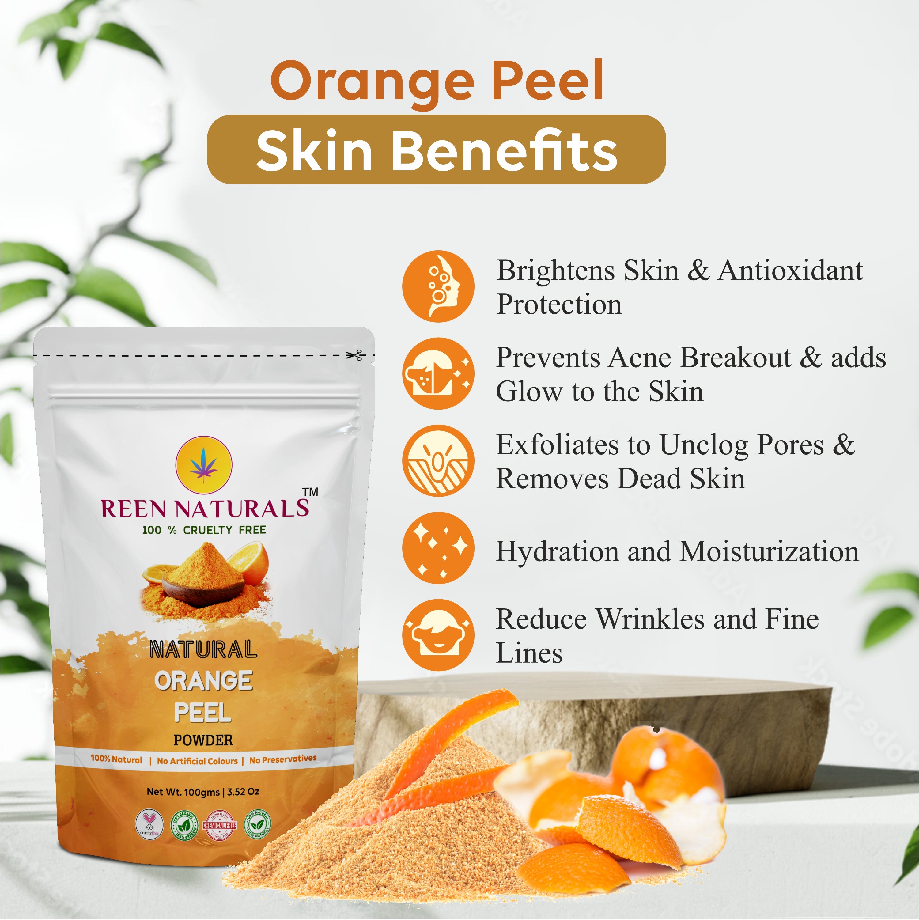 Orange Peel & Beetroot Powder Combo - 100gms Each