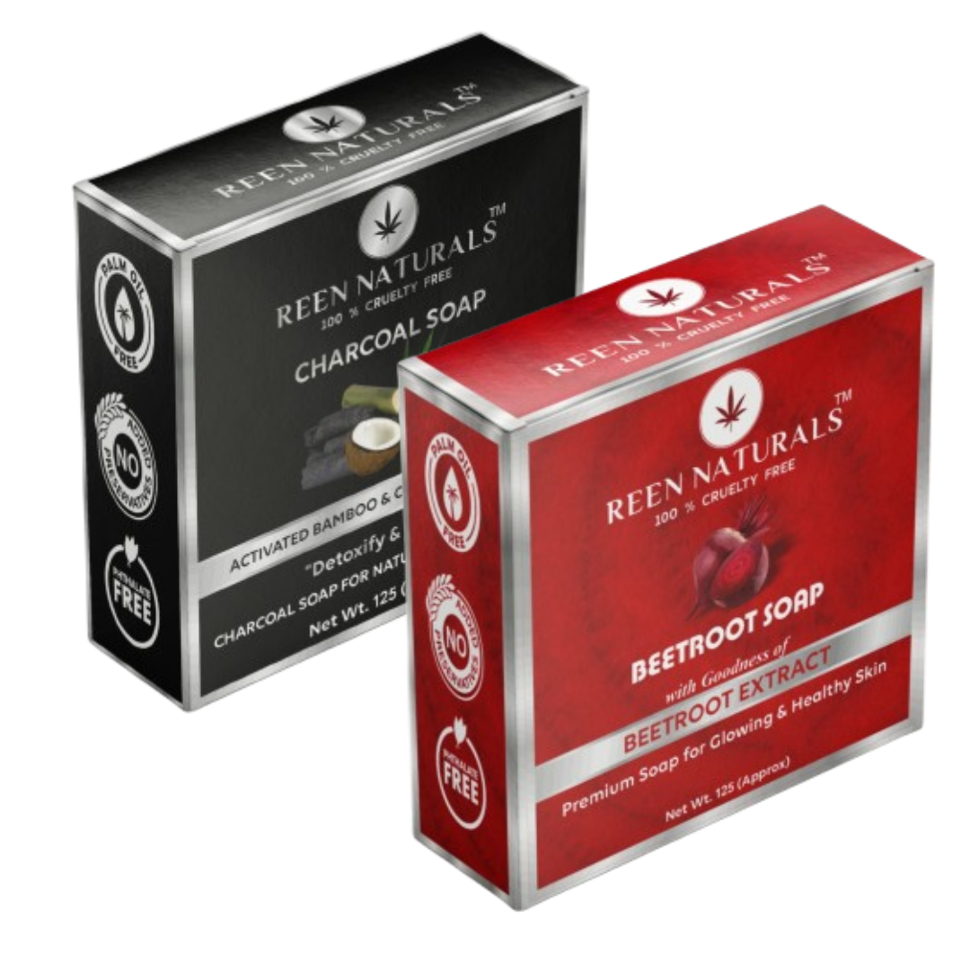 SOAP COMBO - CHARCOAL + BEETROOT (125gm Each)