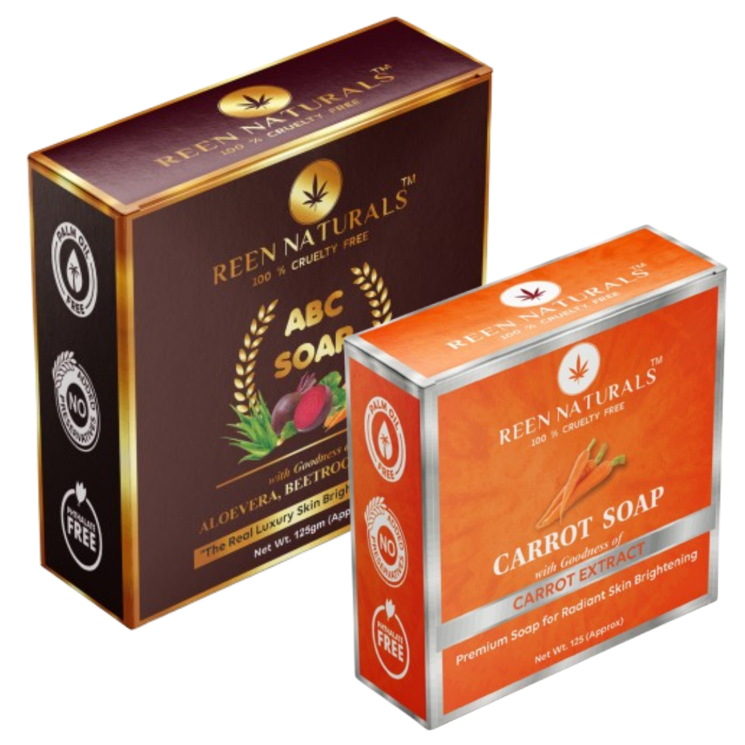ABC + CARROT SOAP COMBO - 125 gms each