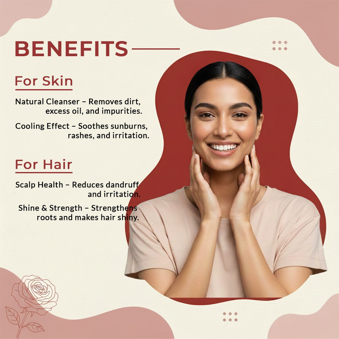 Sandalwood Powder & Rose Petals Powder Combo - 100gms Each