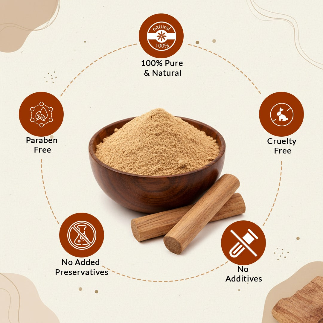 Sandalwood Powder for Face - 100gms (NEW)